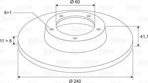 Valeo 186757 - Гальмівний диск autocars.com.ua