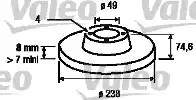 Valeo 186775 - Тормозной диск avtokuzovplus.com.ua