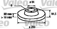 Valeo 187040 - Гальмівний диск autocars.com.ua