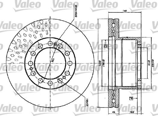 Valeo 187117 - Гальмівний диск autocars.com.ua