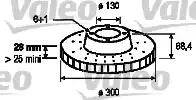 Valeo 187141 - Гальмівний диск autocars.com.ua