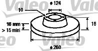 Valeo 187152 - Гальмівний диск autocars.com.ua