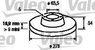 Valeo 197013 - Тормозной диск avtokuzovplus.com.ua