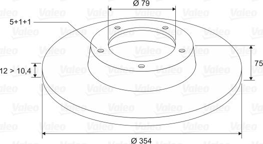 Valeo 197017 - Тормозной диск autodnr.net