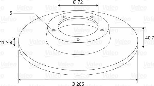 Valeo 197021 - Тормозной диск autodnr.net