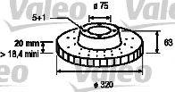 Valeo 197084 - Гальмівний диск autocars.com.ua