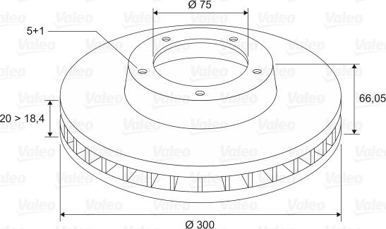 Valeo 197158 - Тормозной диск avtokuzovplus.com.ua