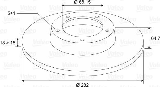 Valeo 197218 - Тормозной диск autodnr.net