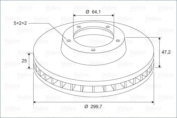 Valeo 197262 - Тормозной диск autodnr.net