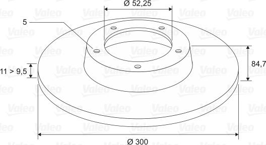 Valeo 197310 - Гальмівний диск autocars.com.ua