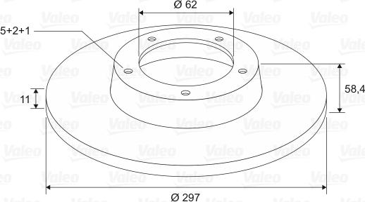 Valeo 197656 - Гальмівний диск autocars.com.ua