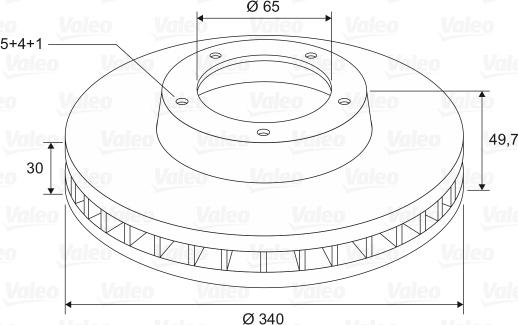 Valeo 197677 - Тормозной диск autodnr.net