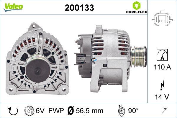 VALEO 200133 - Генератор autocars.com.ua