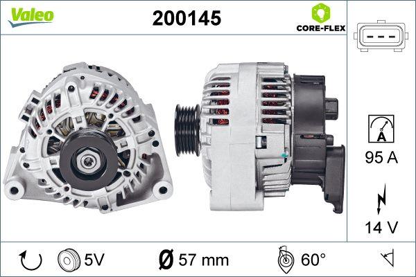 Valeo 200145 - Генератор autocars.com.ua