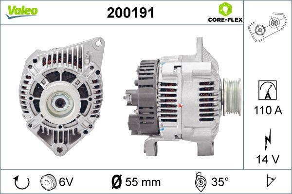 VALEO 200191 - Генератор autocars.com.ua
