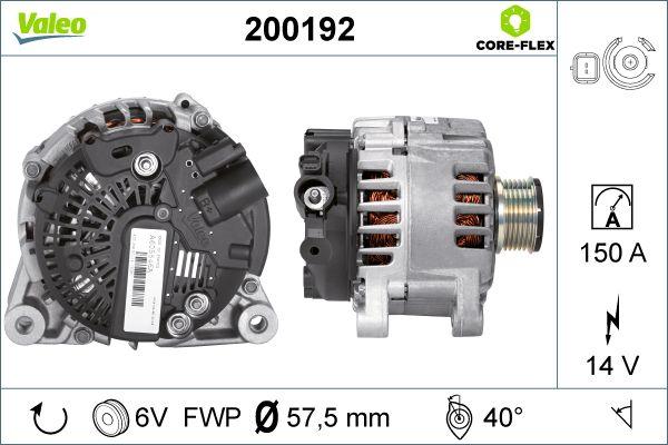 Valeo 200192 - Генератор avtokuzovplus.com.ua