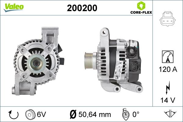 Valeo 200200 - Генератор autocars.com.ua