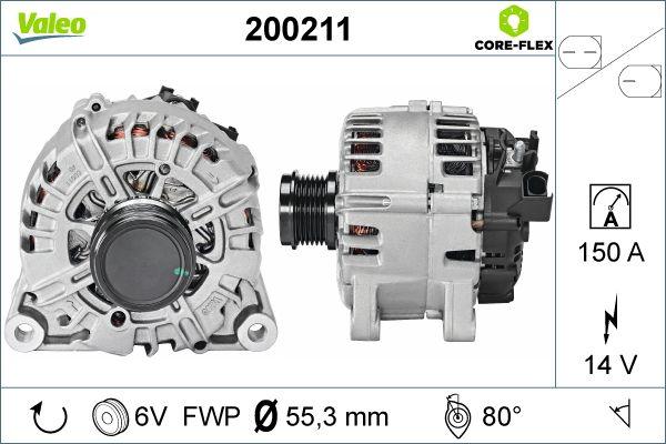 Valeo 200211 - Генератор avtokuzovplus.com.ua