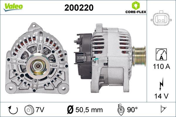 Valeo 200220 - Генератор autocars.com.ua