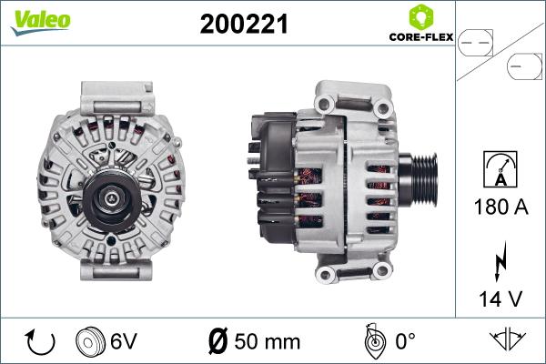 Valeo 200221 - Генератор avtokuzovplus.com.ua