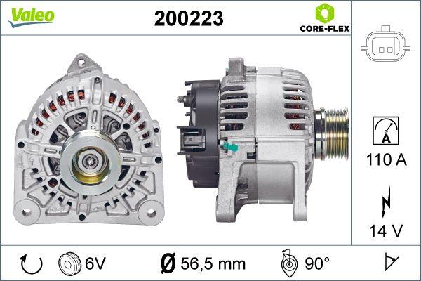 Valeo 200223 - Генератор autocars.com.ua