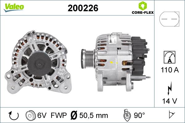 Valeo 200226 - Генератор autocars.com.ua