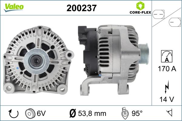 VALEO 200237 - Генератор autocars.com.ua