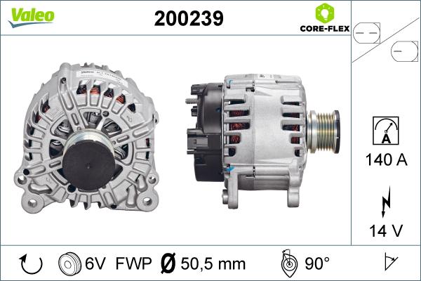 Valeo 200239 - Генератор autocars.com.ua