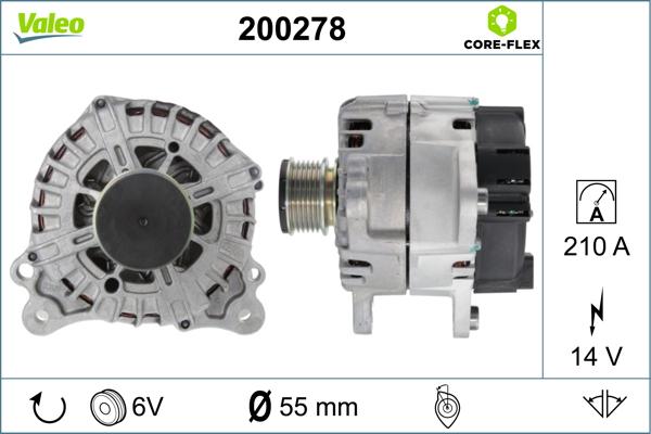 Valeo 200278 - Генератор autocars.com.ua