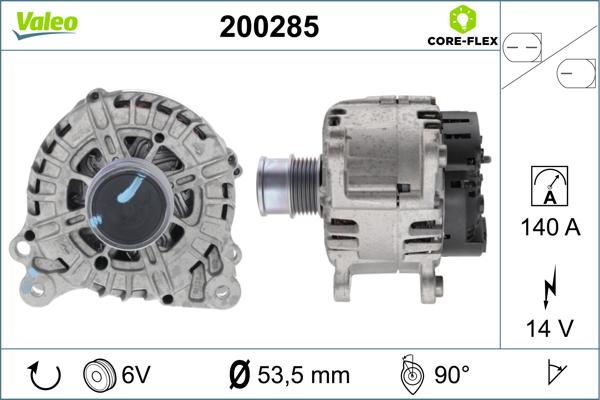 VALEO 200285 - Генератор autocars.com.ua