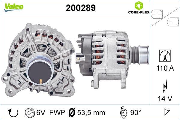 VALEO 200289 - Генератор autocars.com.ua