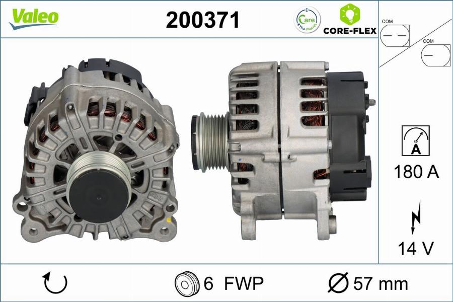 Valeo 200371 - Генератор autodnr.net