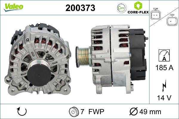 VALEO 200373 - Генератор autocars.com.ua