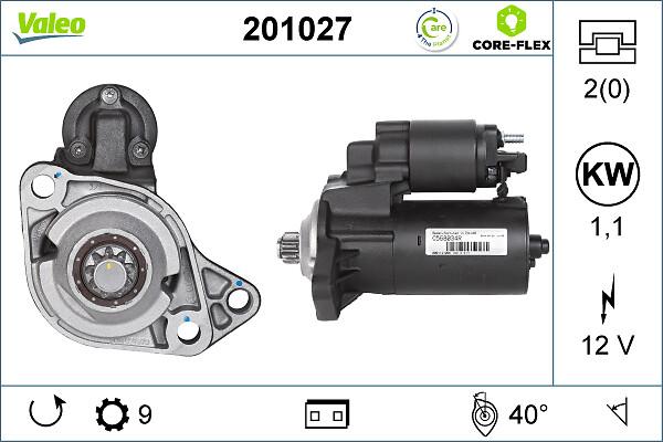 VALEO 201027 - Стартер autocars.com.ua