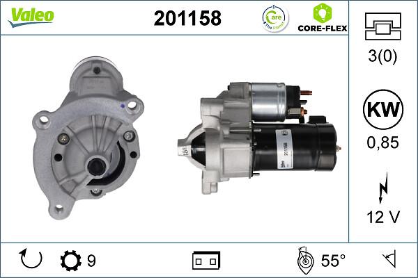 VALEO 201158 - Стартер autocars.com.ua