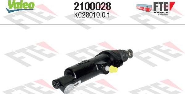 VALEO 2100028 - Головний циліндр, система зчеплення autocars.com.ua