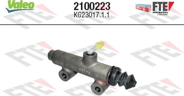 VALEO 2100223 - Головний циліндр, система зчеплення autocars.com.ua