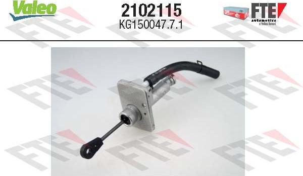 VALEO 2102115 - Головний циліндр, система зчеплення autocars.com.ua