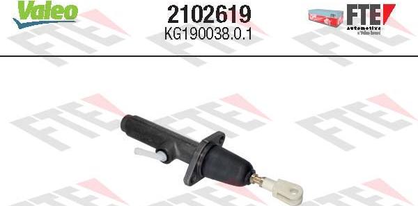 VALEO 2102619 - Головний циліндр, система зчеплення autocars.com.ua