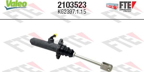 VALEO 2103523 - Головний циліндр, система зчеплення autocars.com.ua