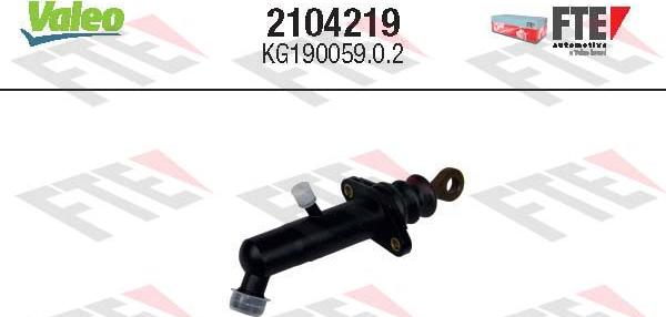 VALEO 2104219 - Головний циліндр, система зчеплення autocars.com.ua