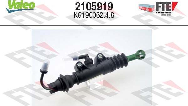 VALEO 2105919 - Головний циліндр, система зчеплення autocars.com.ua