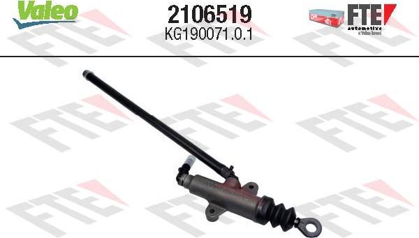 VALEO 2106519 - Головний циліндр, система зчеплення autocars.com.ua