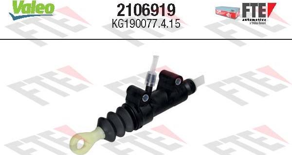 VALEO 2106919 - Головний циліндр, система зчеплення autocars.com.ua