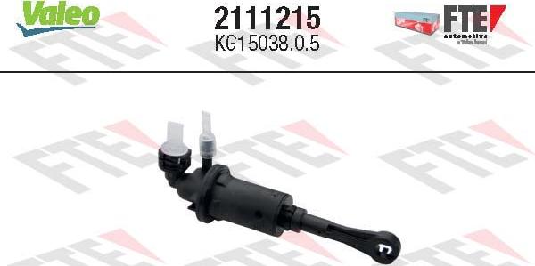 VALEO 2111215 - Головний циліндр, система зчеплення autocars.com.ua