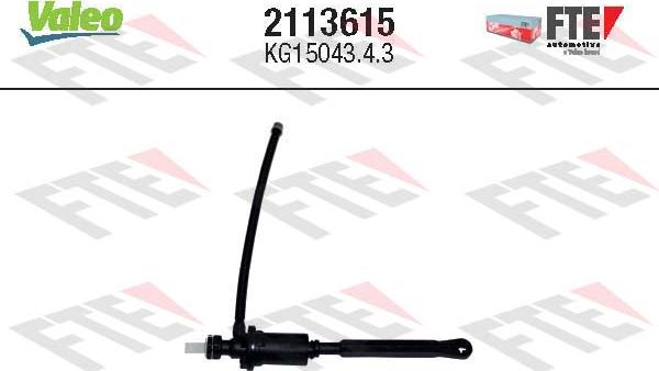 VALEO 2113615 - Головний циліндр, система зчеплення autocars.com.ua