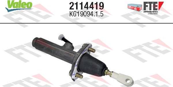VALEO 2114419 - Головний циліндр, система зчеплення autocars.com.ua