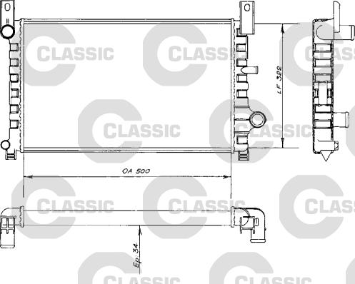 Valeo 230484 - Радіатор, охолодження двигуна autocars.com.ua