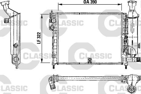 Valeo 230491 - Радіатор, охолодження двигуна autocars.com.ua