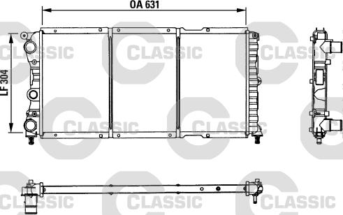 Valeo 230981 - Радіатор, охолодження двигуна autocars.com.ua